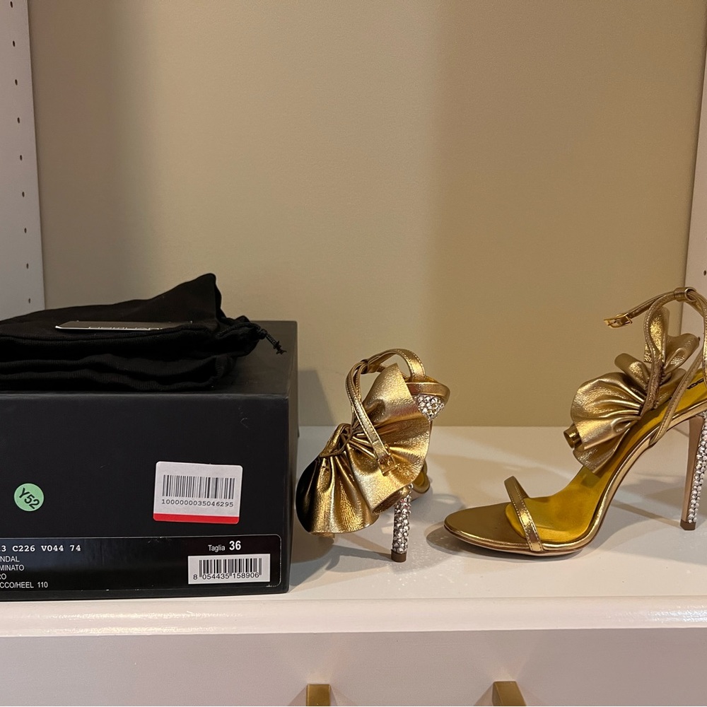 DSQUARED CRYSTAL TACCOHEELS